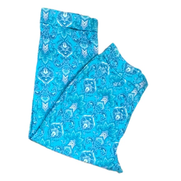 Mossimo Supply Co. Teal Paisley Leggings - Picture 1 of 4